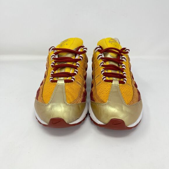 Nike Air Max 95 Zen Premium Leo Maize Gold Yellow Athletic Shoes Women Size 8.5 - Picture 3 of 10